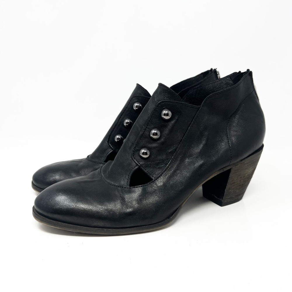 History 541 •Made in Italy•Slip on Block Heel Booties Size 40 EU 10 US
